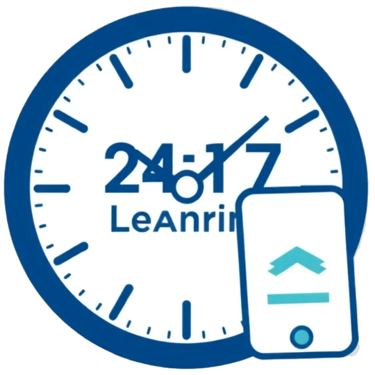 Learn Anytime, Anywhere Icon